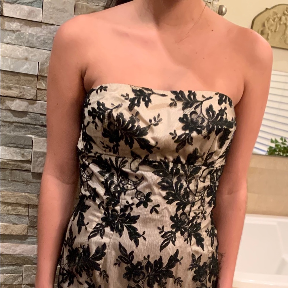Strapless vintage dress